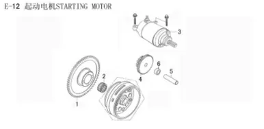 Lifan Kp Mini Double gear bushing