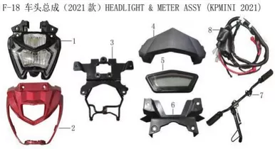 Lifan Kp Mini Front foot rest assembly (folding model)