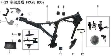 Lifan KP200 left rear armrest