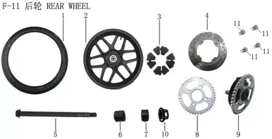 Lifan KP200 Rear Tire