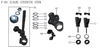 Lifan Kpm 200 Decorative cover on steering column