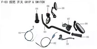 Lifan Kpm 200 left rearview mirror