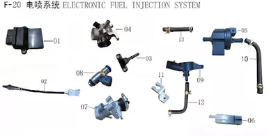 Lifan Kpm 200 Throttle Valve Body Assembly