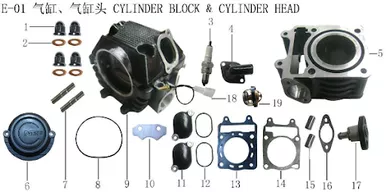 Lifan KPM Cylinder Block Combination