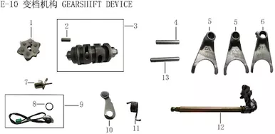 Lifan KPM Engine Shift Fork