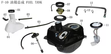 LIFAN KPV150 Fuel Sensor Cable Clips