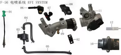 Lifan KPV150 Intake pipe combination