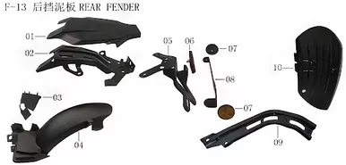 Lifan KPV150Front Reflector