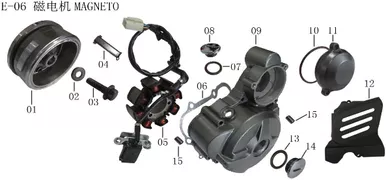 Lifan Kpx250 Magneto rotor assembly