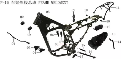 Lifan Kpx250 Main Bracket Return Spring