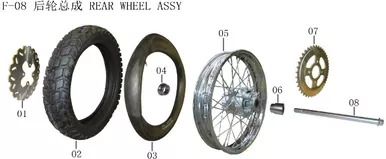 Lifan Kpx250 Rear Tire