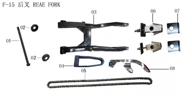 Lifan Lf250-D Chain Box Assembly