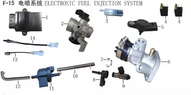 Lifan X-Pect 200 Intake Pipe Assembly