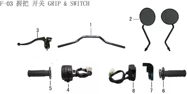 Lifan X-Pect 200 Left Grip