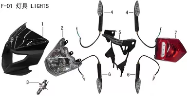 Lifan X-Pect 200 Tail Light Assembly