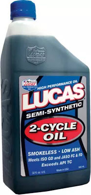Lucas Semi-Synthetic 2-Cycle Oil Qt