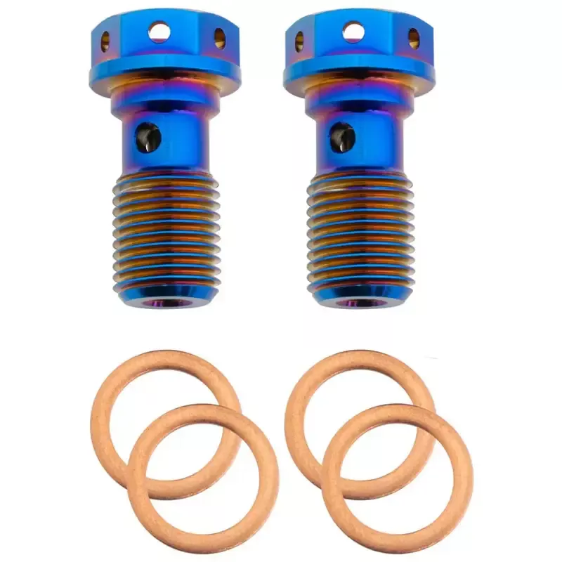 M10 x 1.25 Titanium Banjo Bolt – Grade 5 ( 2 pack )