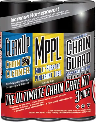 Maxima Chain Guard Care Kit Combo 3-Pack