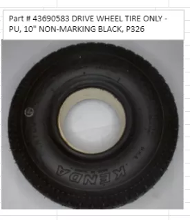 Merits P310 Regal 10" Drive Wheel Assembly