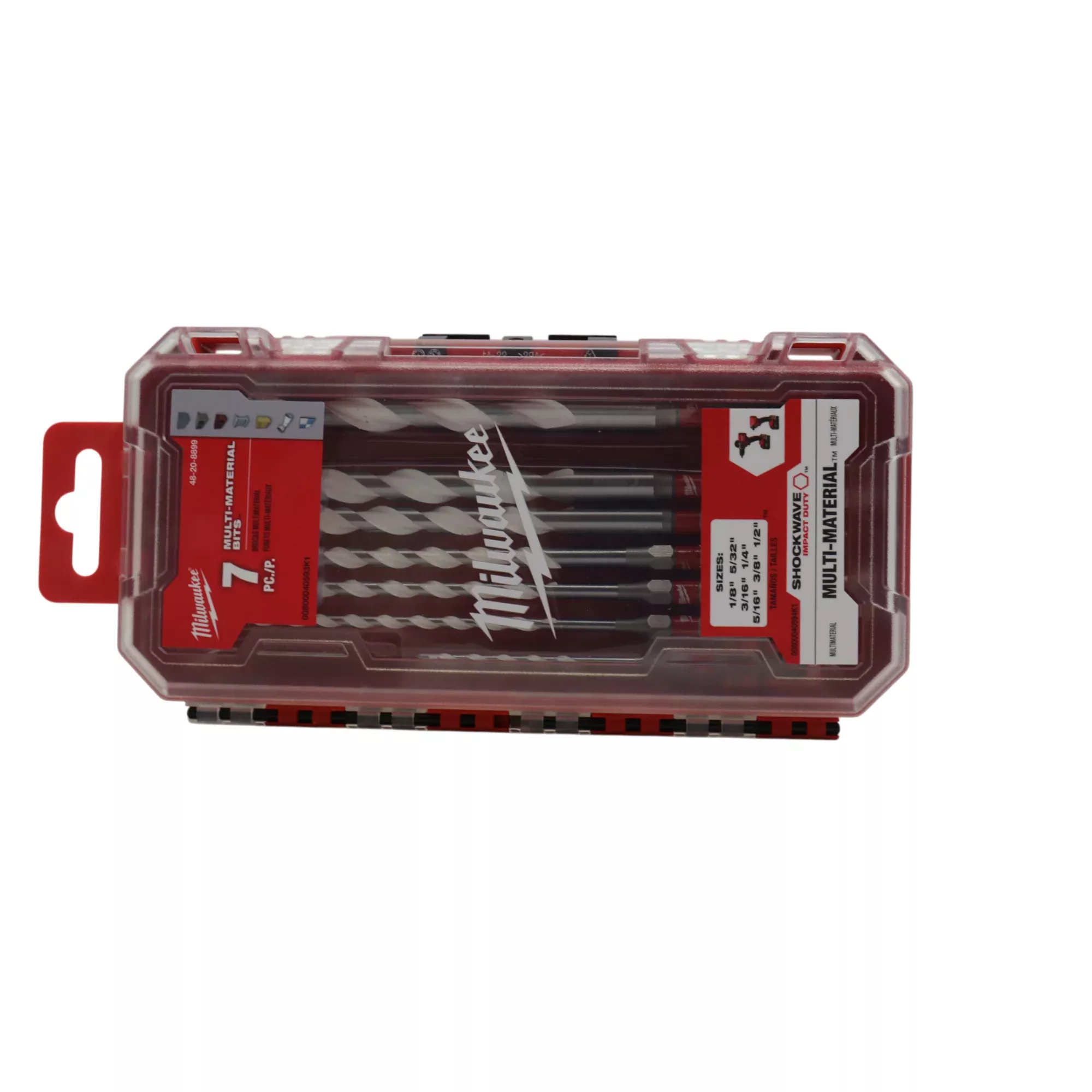 Milwaukee 48-20-8899 7PC SHOCKWAVE Impact Carbide Multi-Material Drill Bit Set