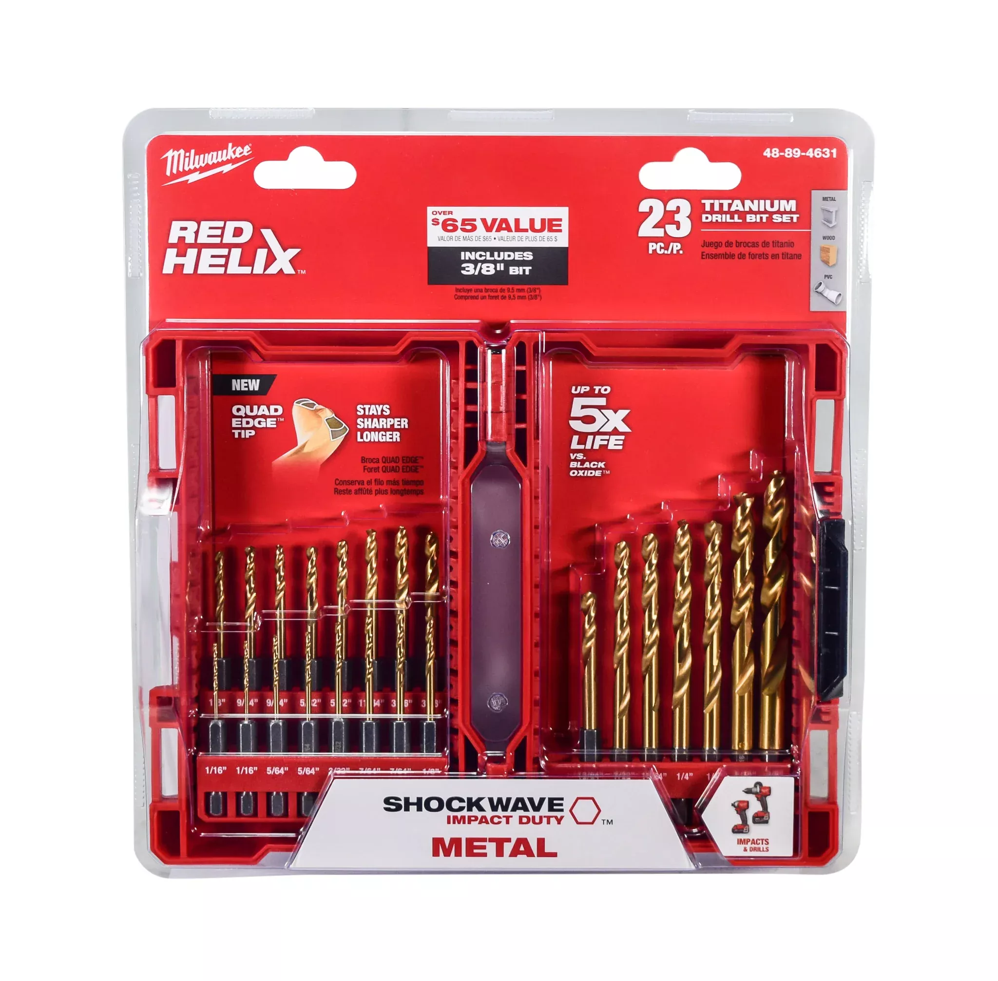 Milwaukee 48-89-4631 23 pc Titanium Drill Bit kit