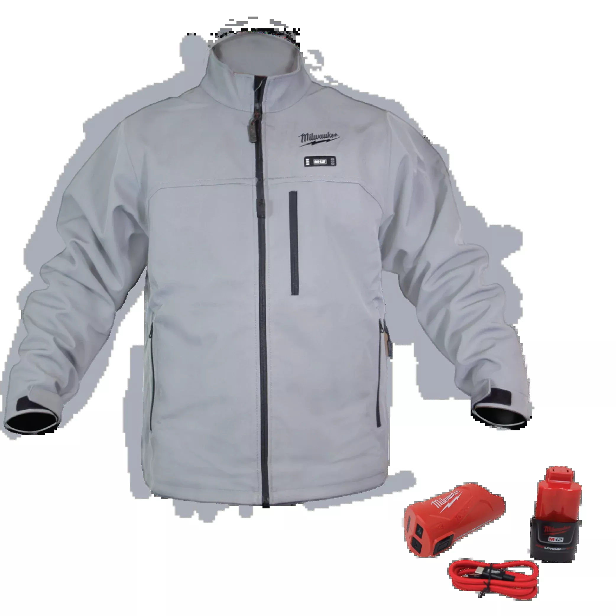 Milwaukee M12 HEAT GRAY TOUGHSHELL JKT KIT 3X
