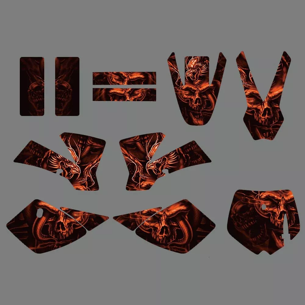 Motorcycle Fairing Graphics Decal Stickers For KTM SX50 2002-2008