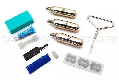 Motorcycle Puncture Repair Kit Includes Air Cartridges