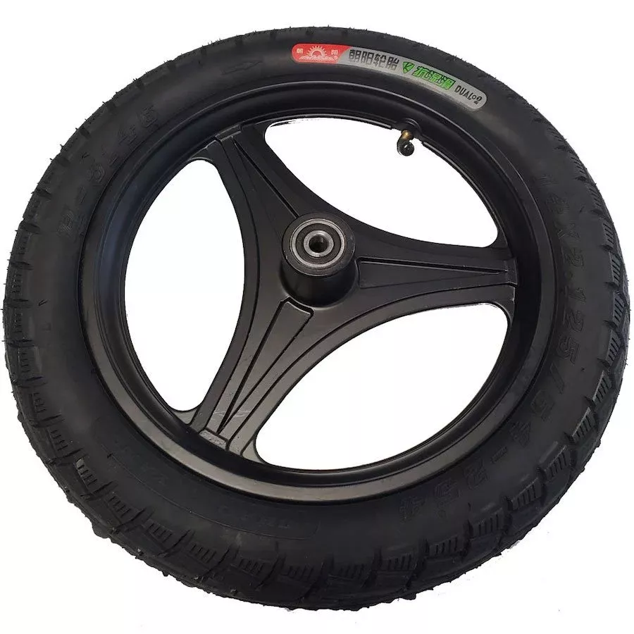 MotoTec Replacement COMPLETE FRONT WHEEL for Cruiser 48V Electric Scooter