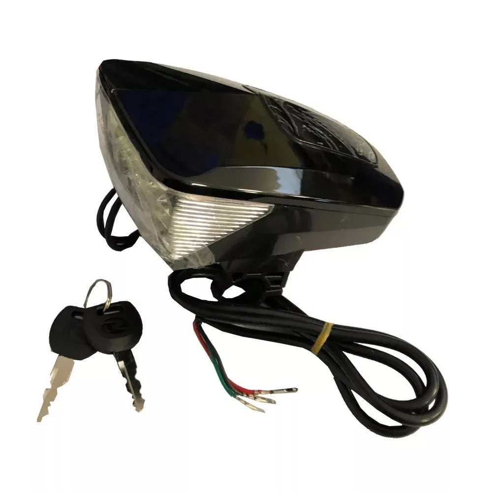 MotoTec Replacement HEADLIGHT ASSEMBLY WITH KEY for 500W/800W Electric Trikes