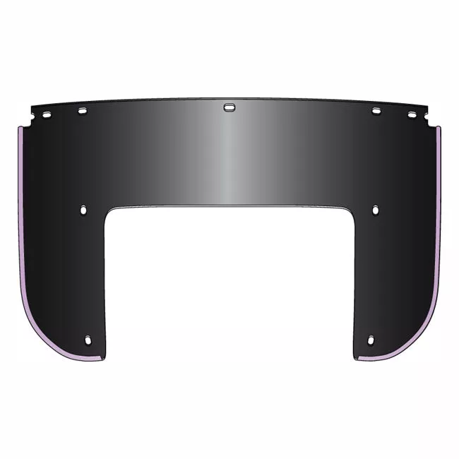 N.Cycle, Beaded Lower Window. Black For Harley-Davidson