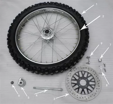 NEW HAWK 250 DLX FRONT RIM