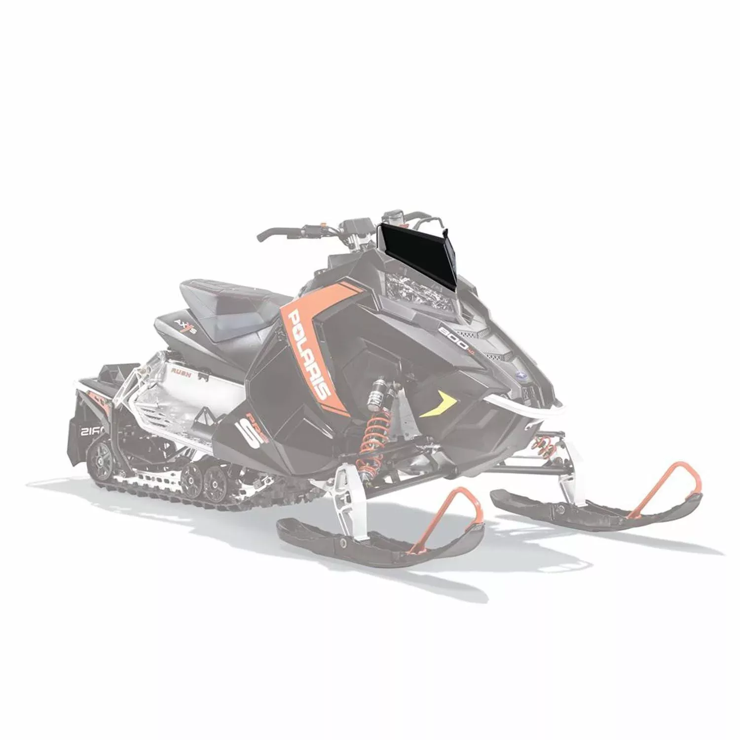Polaris Snowmobile Low Windshield with Striped Logo