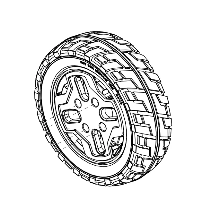 Pride Baja Bandit (BA140) Front & Rear Wheel Assembly