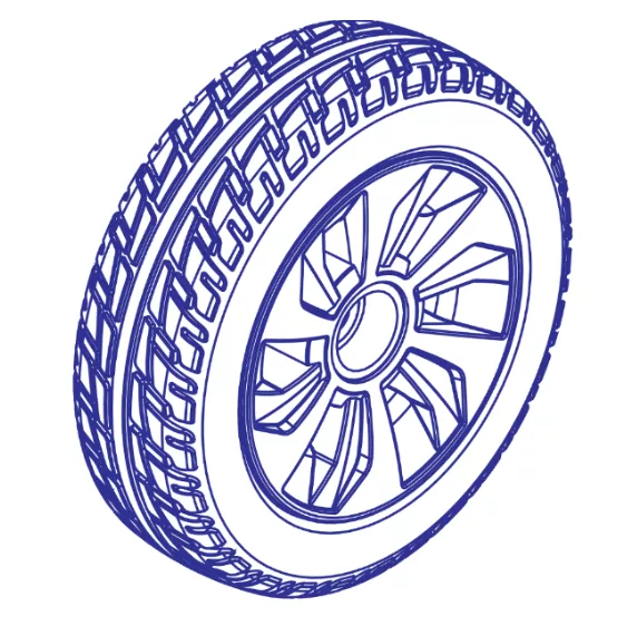 Pride Jazzy Air 2 10" Drive Wheel Replacement
