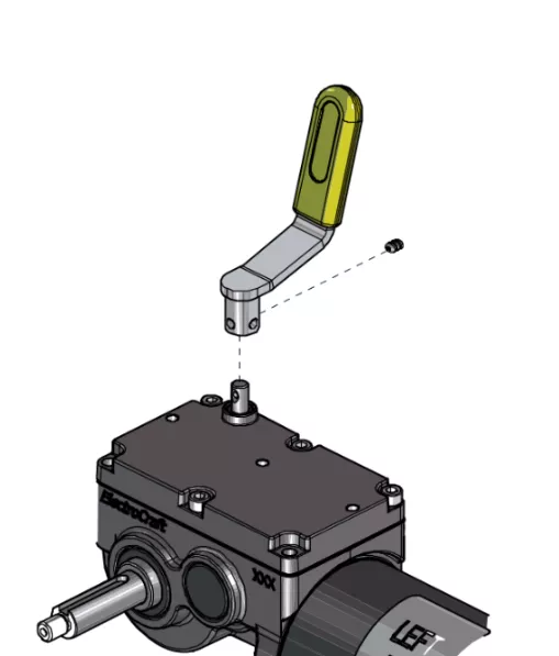 Pride Jazzy Elite HD Freewheel Lever Assembly