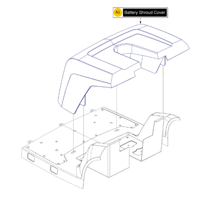 Pride Maxima (SC941) Battery Shroud Cover Replacement