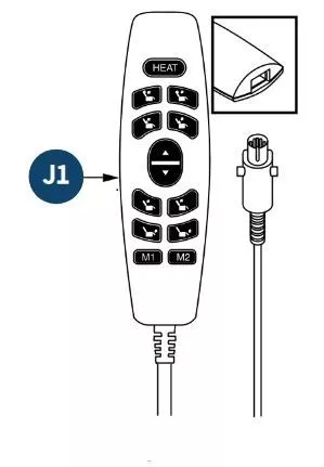 Pride PLR-3955 Series 12-Button Hand Control