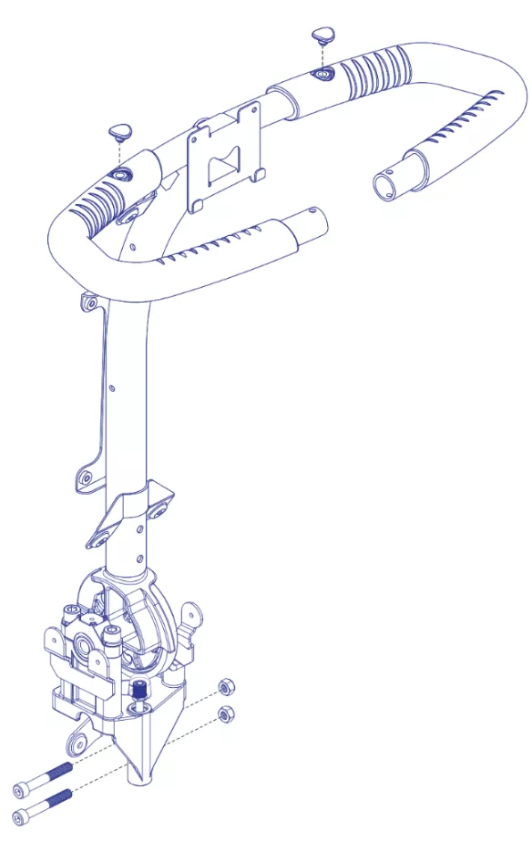 Pride Pursuit 2 (SC713) Delta Tiller Assembly