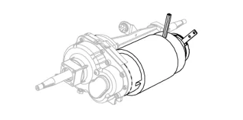 Pride Raptor (R3-1700) Motor & Brake Assembly