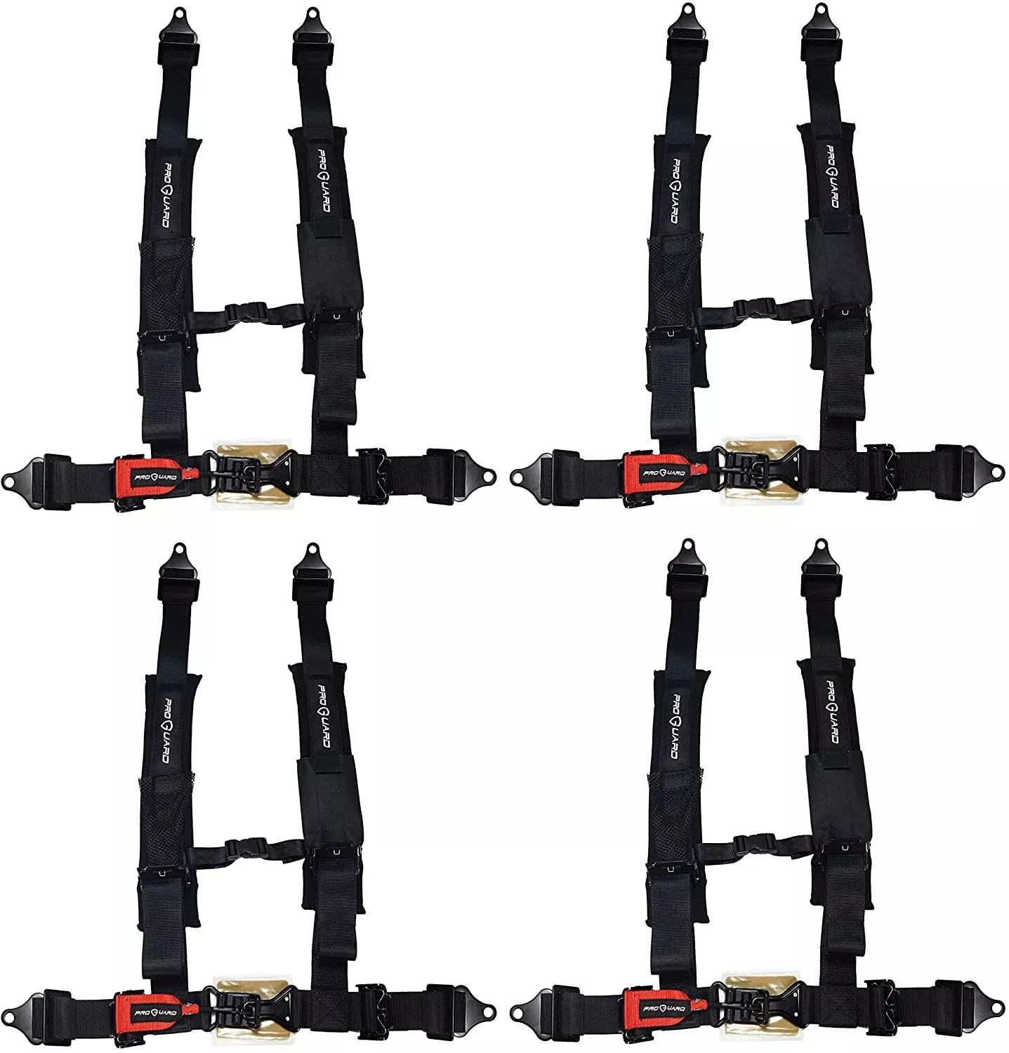 PROGUARD Black 4 Point Harness with 2