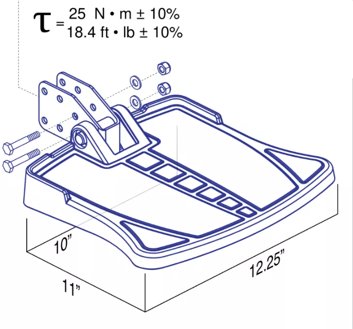 Quantum J4/J4 HD Q6 Series Foot Platform Assembly