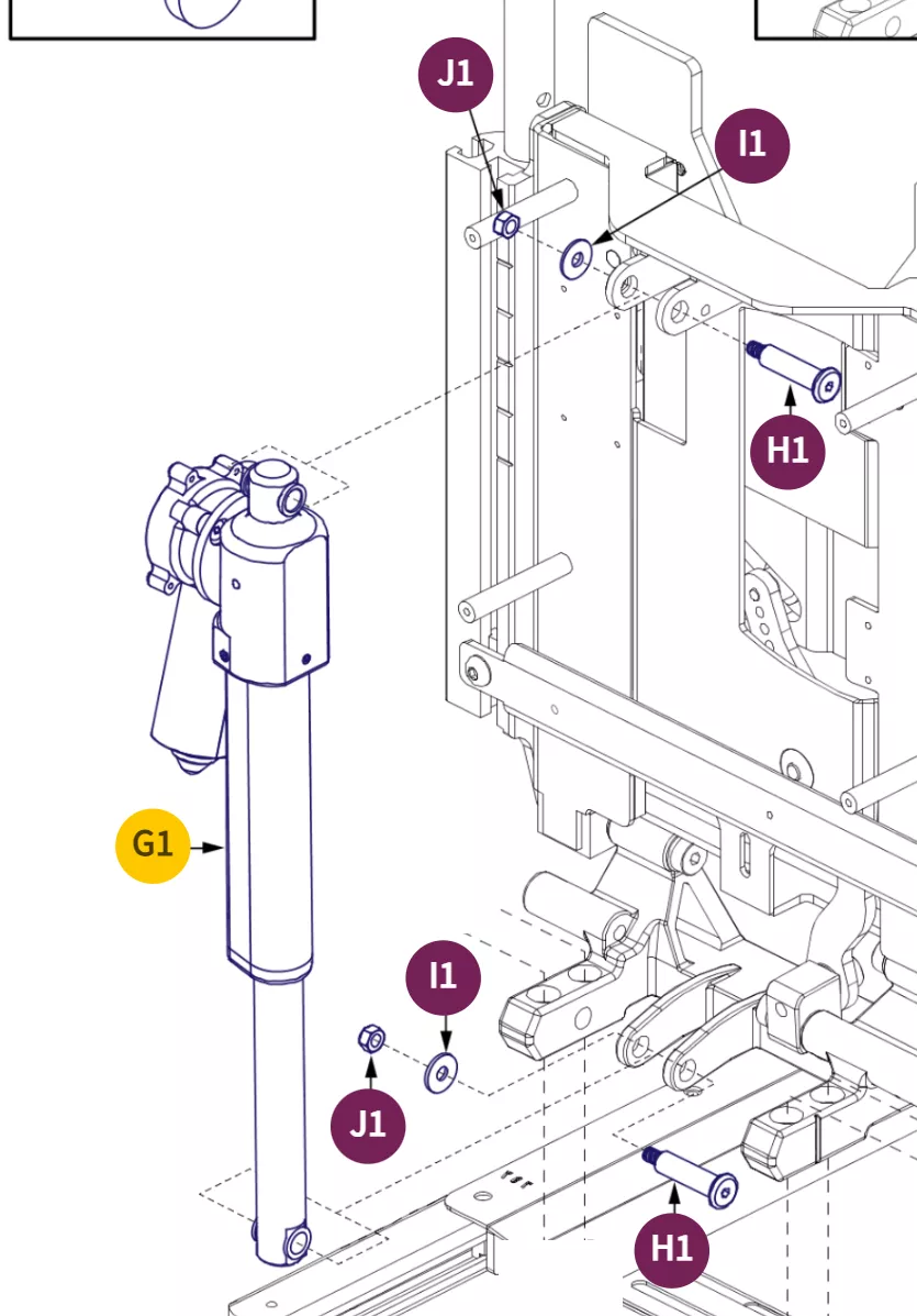 Quantum Tru Balance 3 Recline Actuator