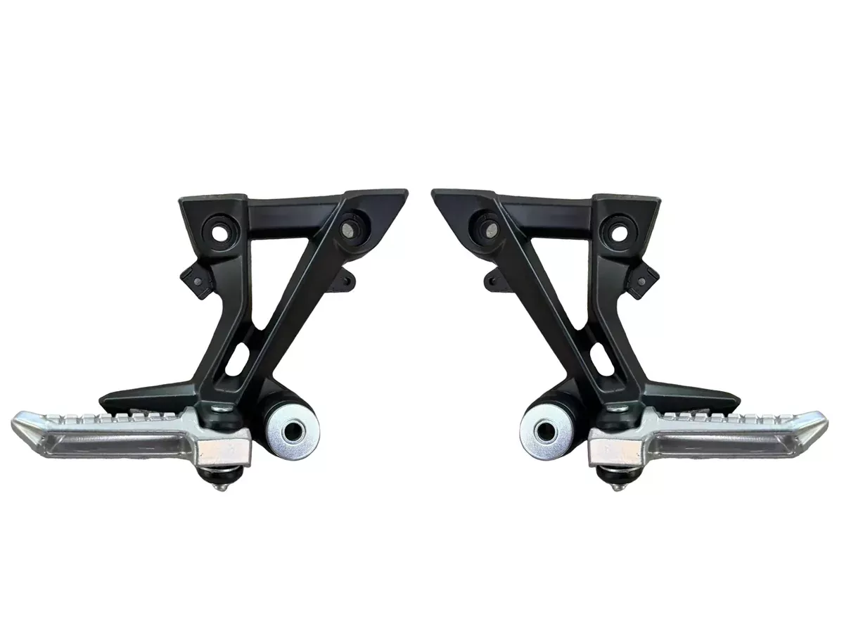 Rear Passenger Footrests & Bracket Pedals for 250cc Motorcycles