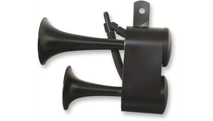 Rivco Dual Tone Air Horn Black for Harleys