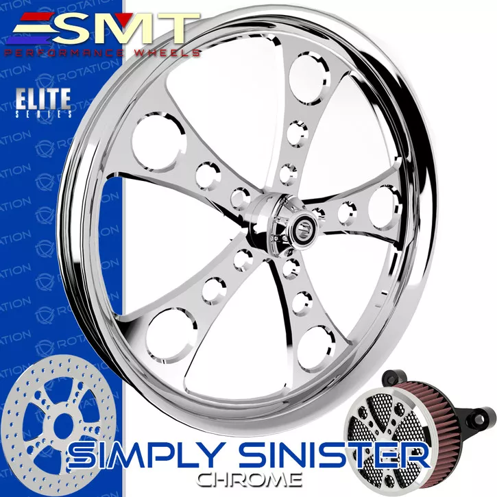 SMT Machining Simply Sinister Chrome Custom Wheel