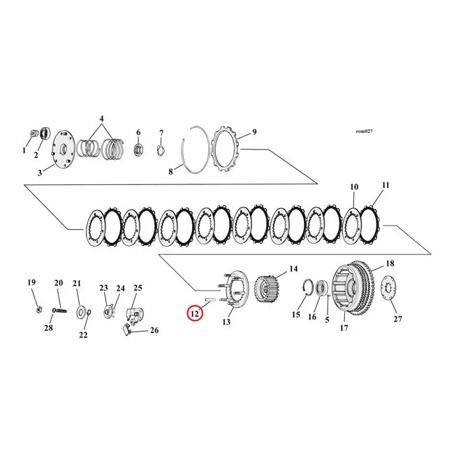 Spacers Clutch, Std (1.530 Inch Long) For Harley-Davidson