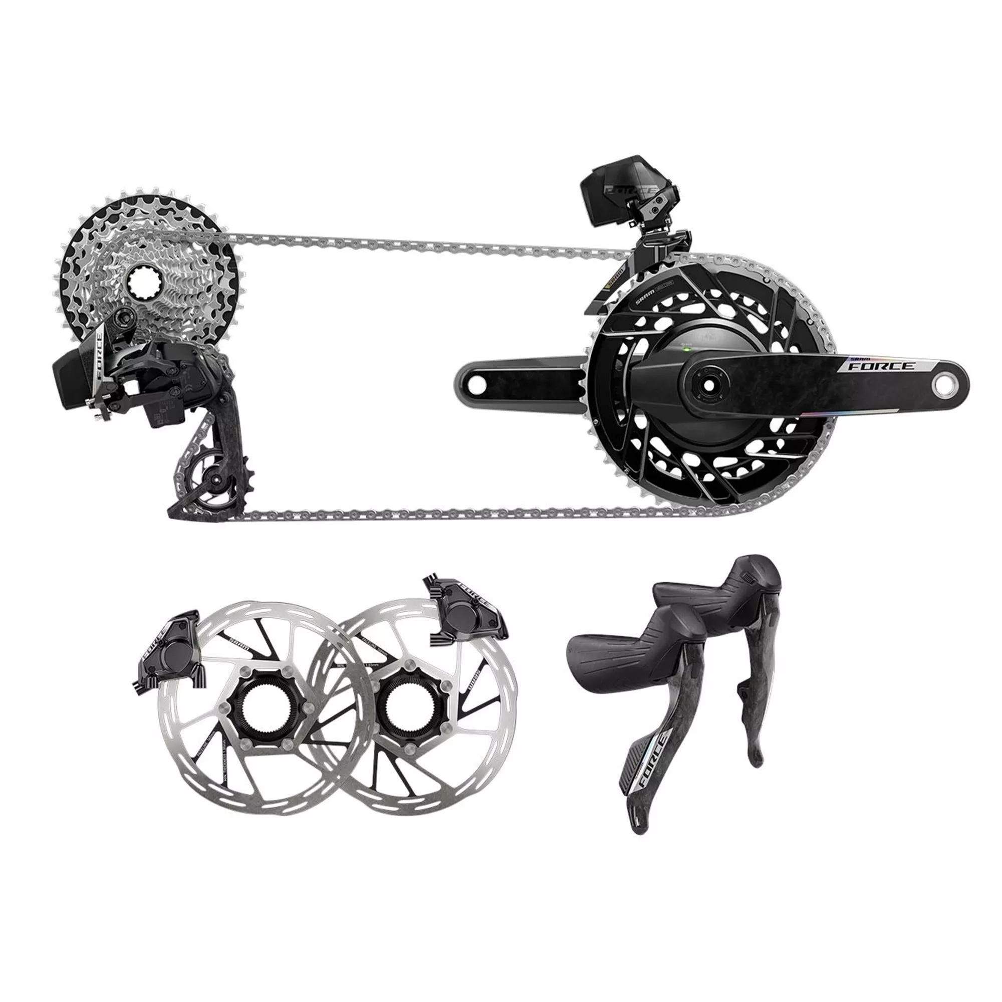 Sram Force AXS 2X E1 Hydraulic Road Groupset