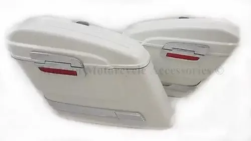 Universal HL Hard Saddlebags – White