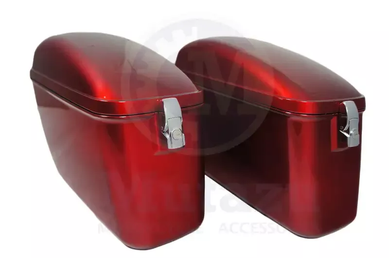 Universal LW Hard Saddlebag – Burgundy Red